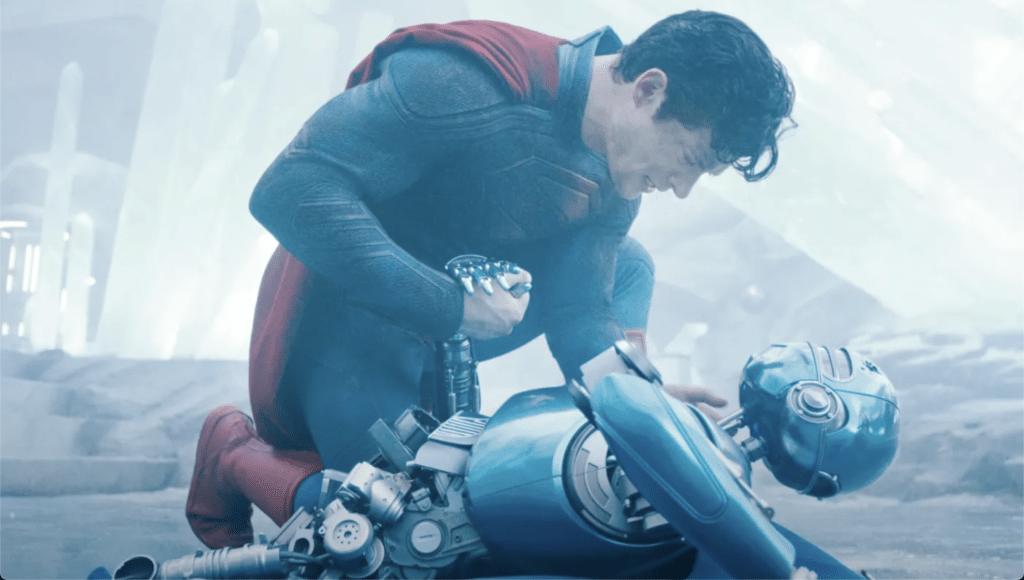 James Gunn Unveils ‘Superman’ Footage Ahead of Marvel’s CinemaCon Presentation David Corenswet as Superman, Rachel Brosnahan as Lois Lane, and Nicholas Hoult as Lex Luthor James Gunn and Peter Safran Krypto